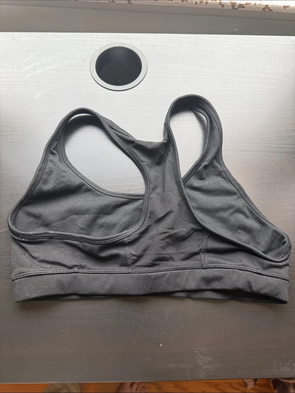 Forever 21 Black Racerback Sports Bra